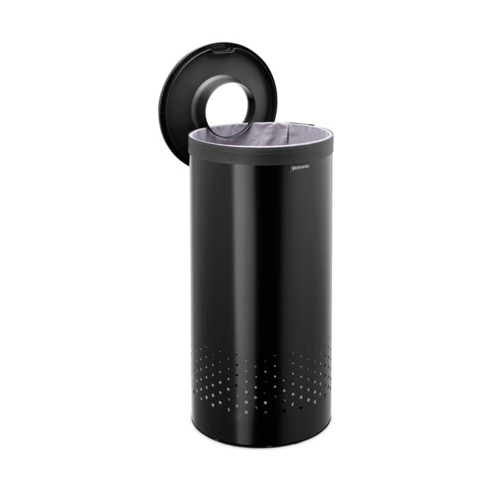 Brabantia καλάθι ρούχων με πλαστικό καπάκι 35 L, Ματ μαύρο Brabantia