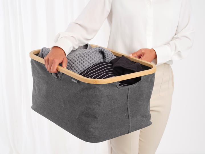 Brabantia αναδιπλούμενο καλάθι πλυντηρίου 40 L, Pepper Black Brabantia