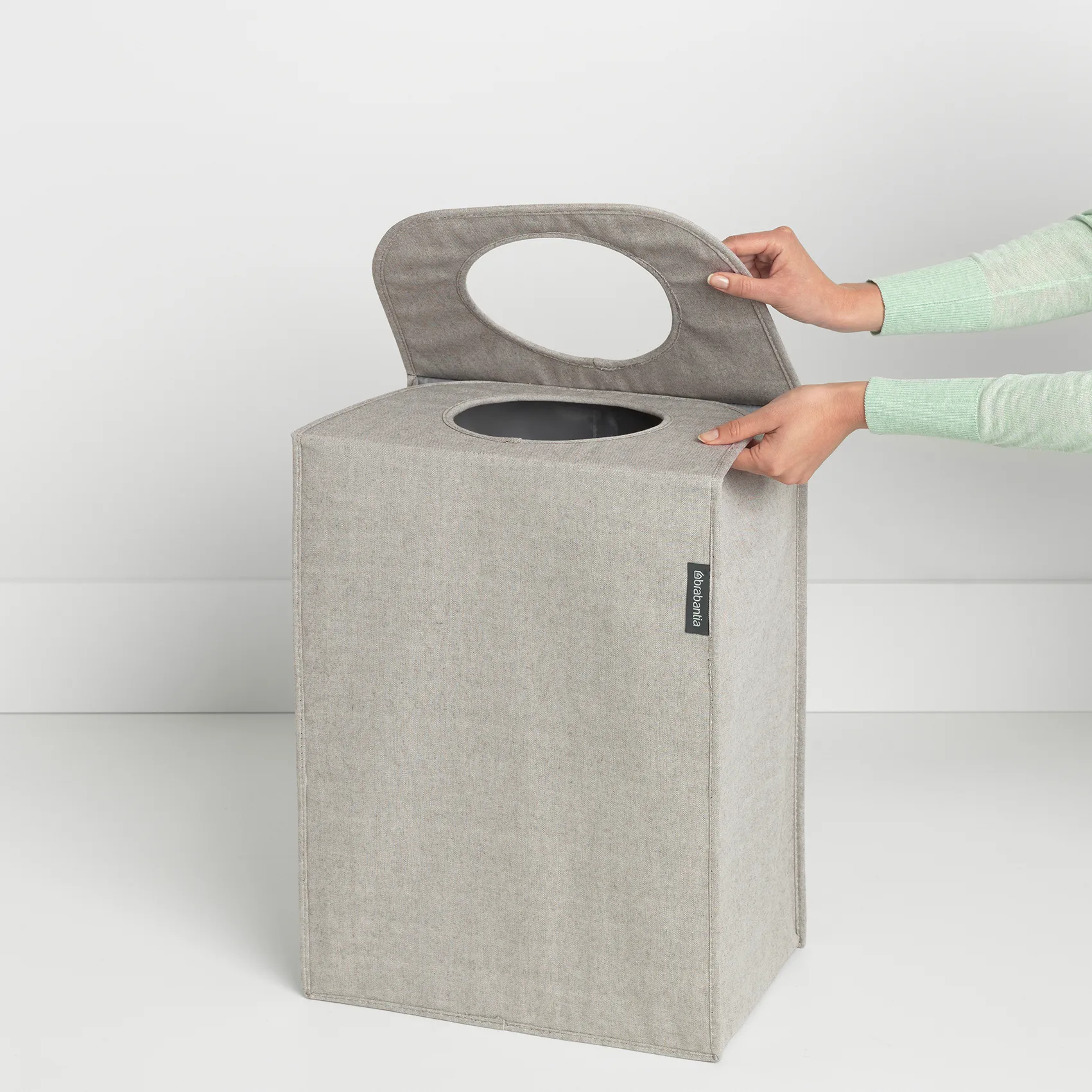 Brabantia ορθογώνιος σάκος για άπλυτα 55 liters, ανοιχτό γκρι Brabantia