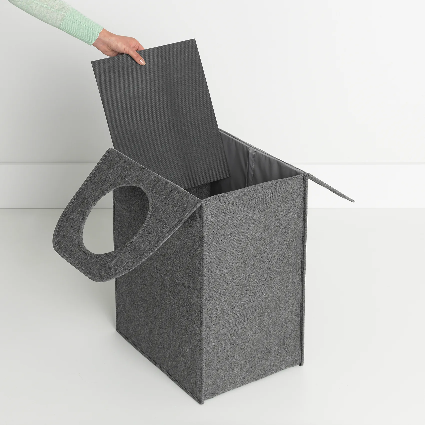 Brabantia ορθογώνιος σάκος για άπλυτα 55 liters, σκούρο γκρι Brabantia