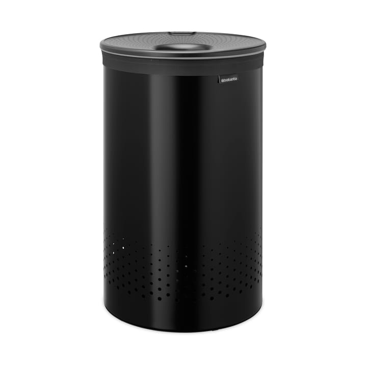 Brabantia καλάθι ρούχων με πλαστικό καπάκι 60 L - Ματ μαύρο - Brabantia