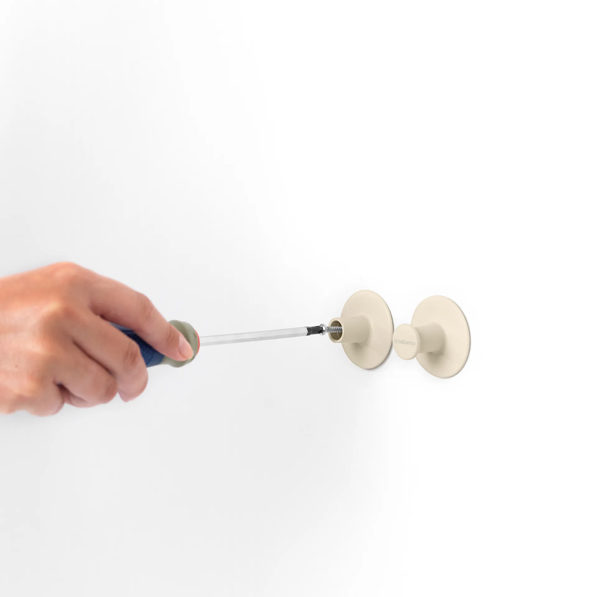 Κρεμάστρες πετσετών Brabantia ReNew 2 τεμάχια., Απαλό Μπεζ Brabantia