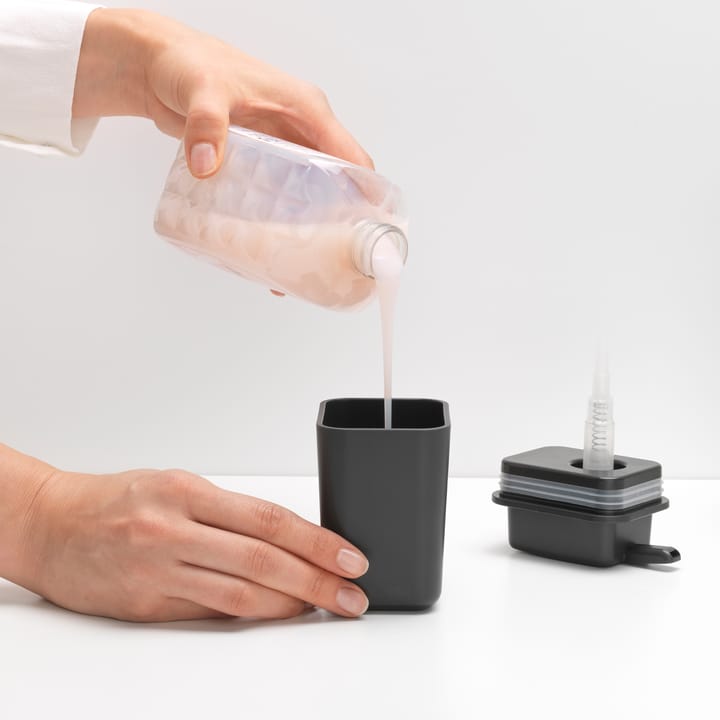 Brabantia δοχείο οργάνωσης νεροχύτη και διανεμητής σαπουνιού, σκούρο γκρι Brabantia