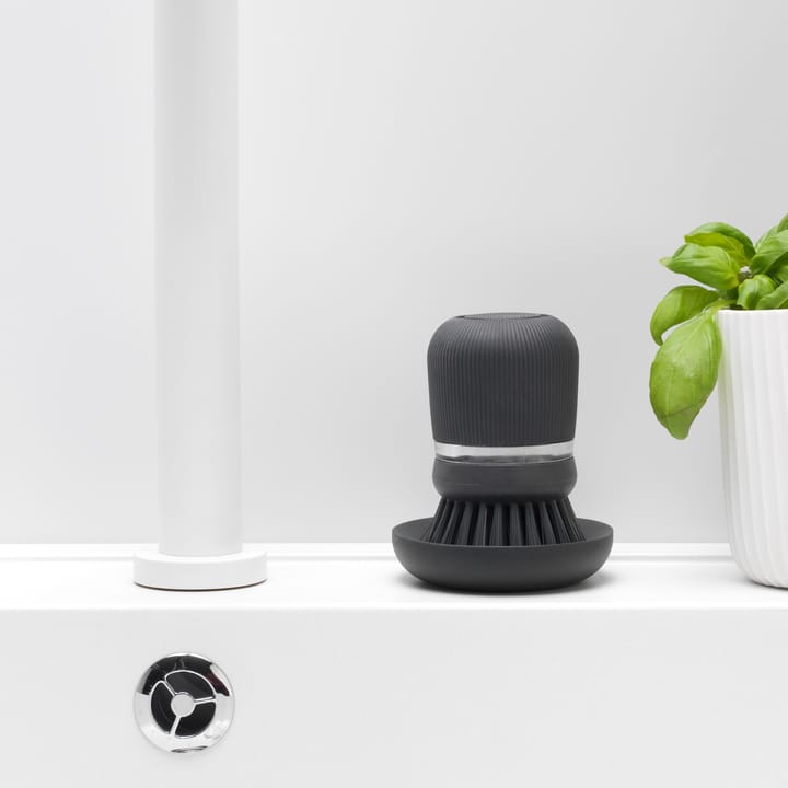 Brabantia σαπουνοθήκη πιάτων και βούρτσα πιάτων, σκούρο γκρι Brabantia