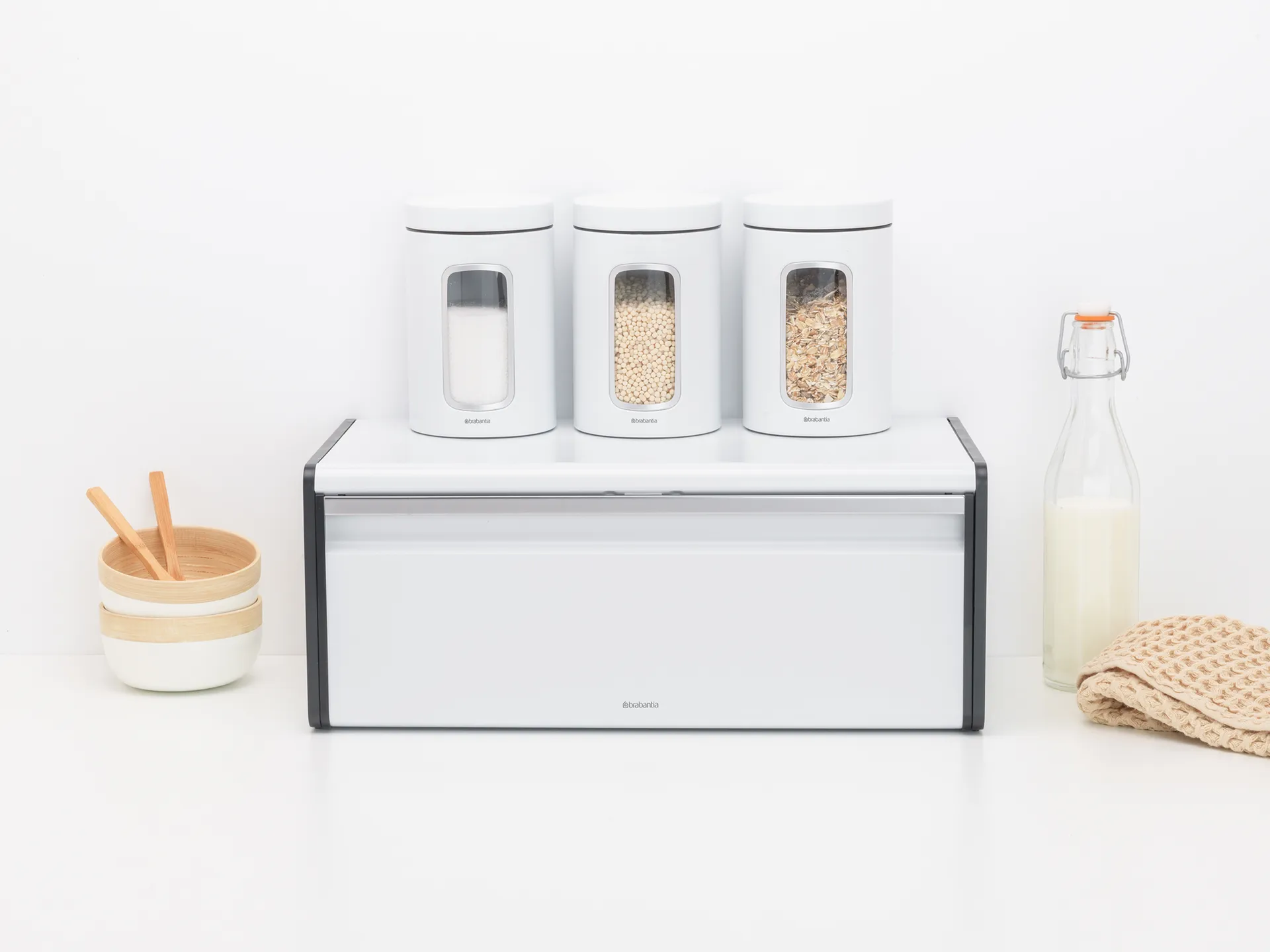 Fall Front ψωμιέρα, λευκό-μαύρο Brabantia