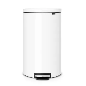 FlatBack+ κάδος με πεντάλ αθόρυβος 30 l - λευκό - Brabantia