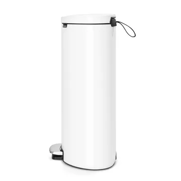 FlatBack+ κάδος με πεντάλ αθόρυβος 30 l - λευκό - Brabantia