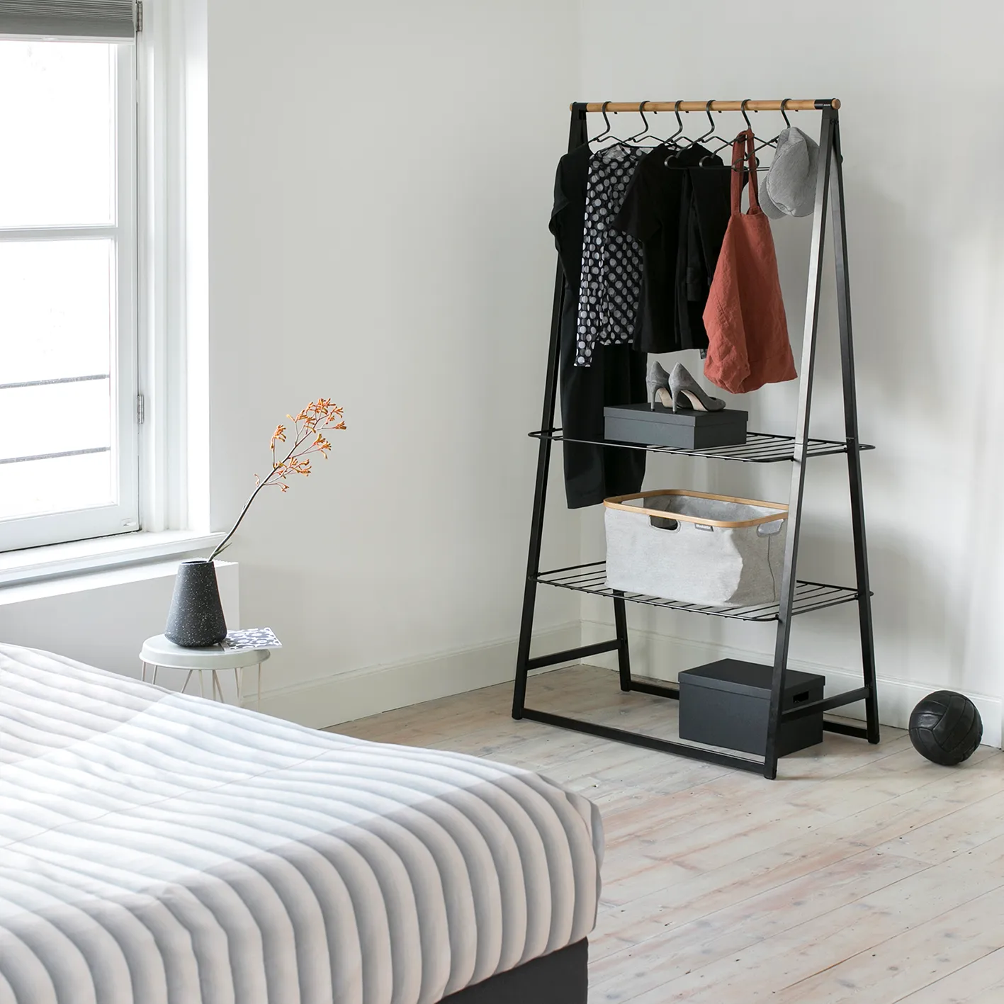 Linn βάση για ρούχα μεγάλη, Μαύρο Brabantia