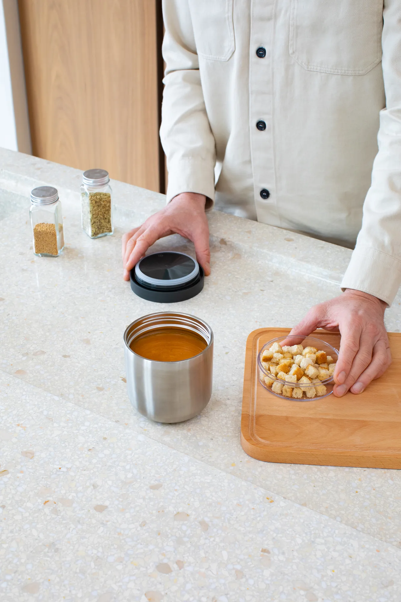 Θερμός τροφίμων Make & Take 0,5 l, Σκούρο γκρι Brabantia