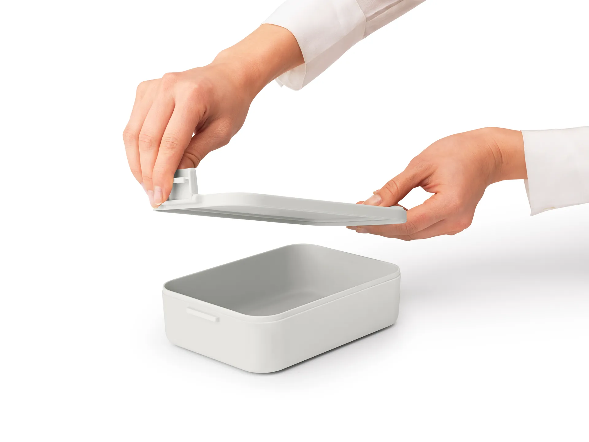 Make & Take κουτί κολατσιού μεσαίο 1.1 L, Φωτεινό γκρί Brabantia