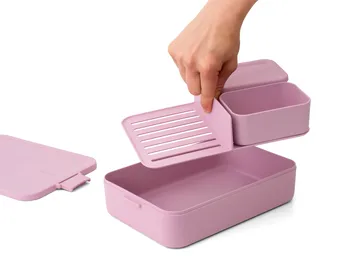 Make & Take κουτί κολατσιού bento μεγάλο 2 L - Lilac Pink - Brabantia