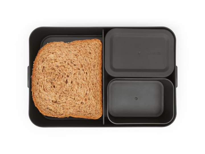 Make & Take κουτί κολατσιού bento μεγάλο 2 L, Σκούρο γκρί Brabantia