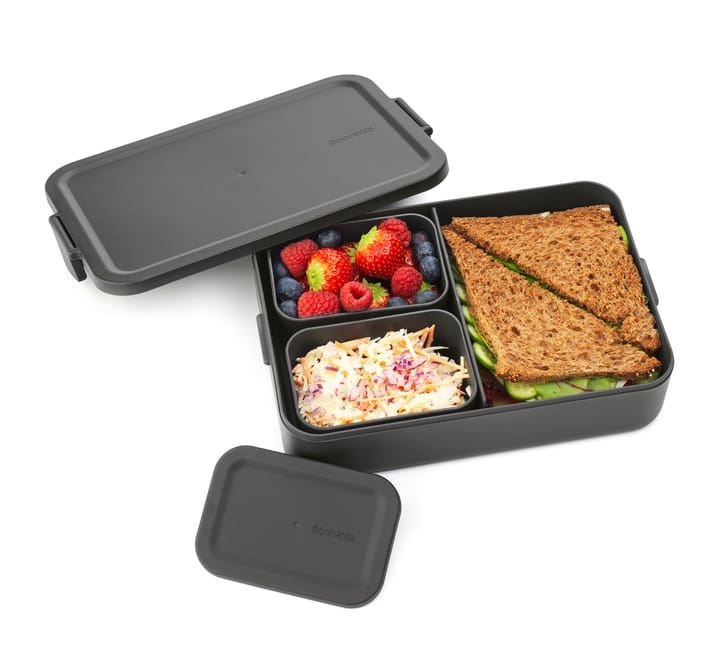 Make & Take κουτί κολατσιού bento μεγάλο 2 L, Σκούρο γκρί Brabantia
