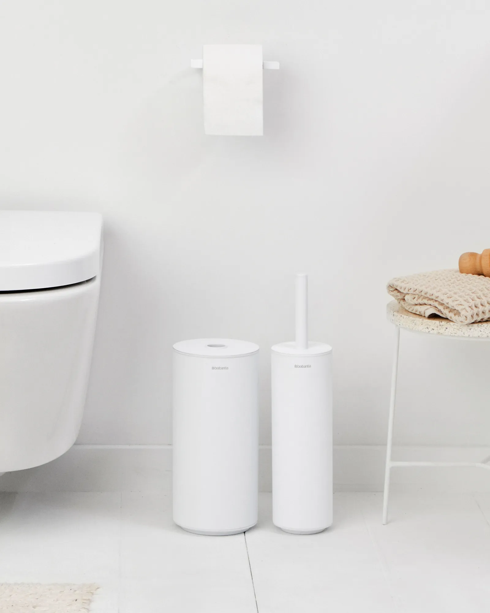 Σετ τουαλέτας Mindset 3 τεμάχια, Mineral Fresh White Brabantia