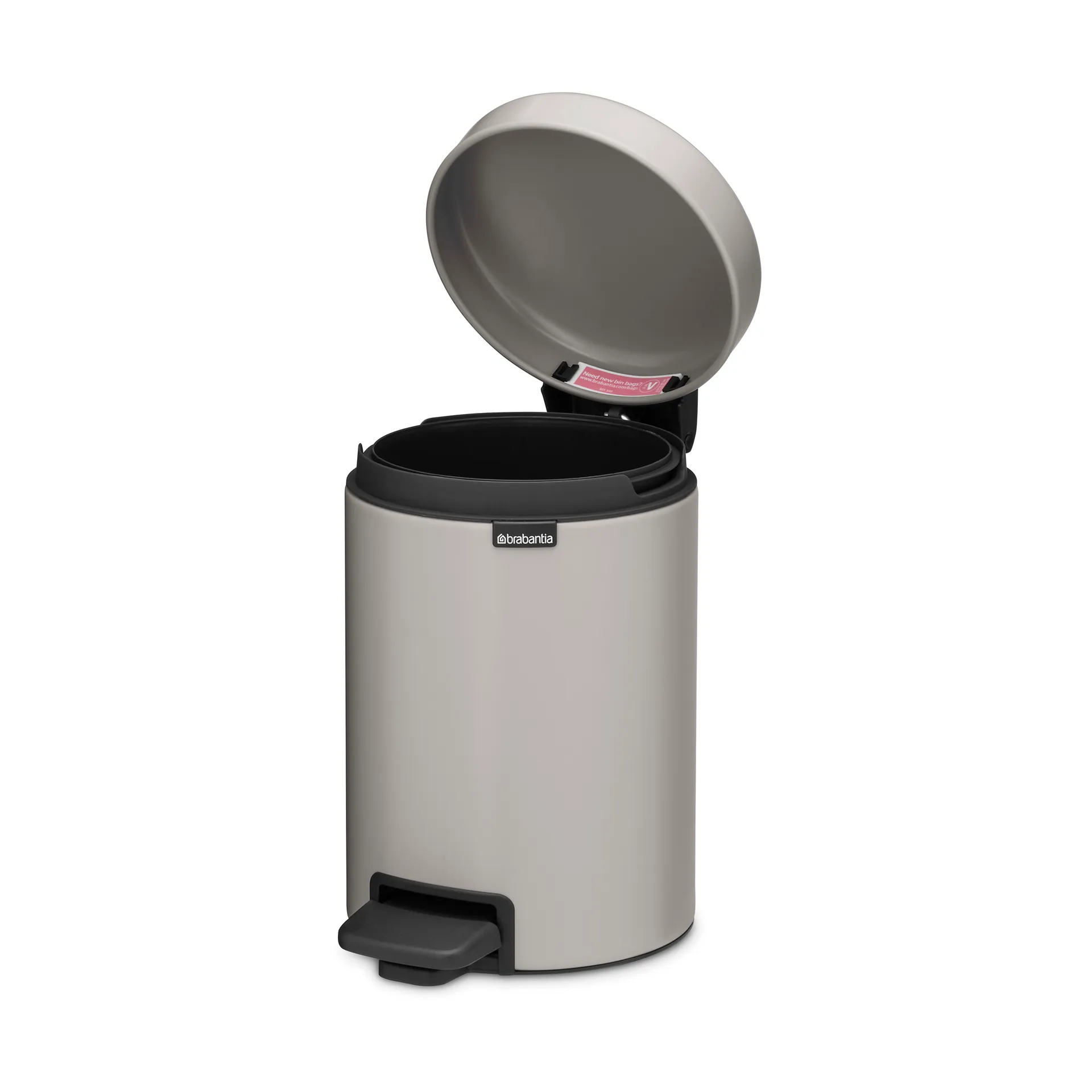 New Icon κάδος με πεντάλ 3 l, Soft grey Brabantia