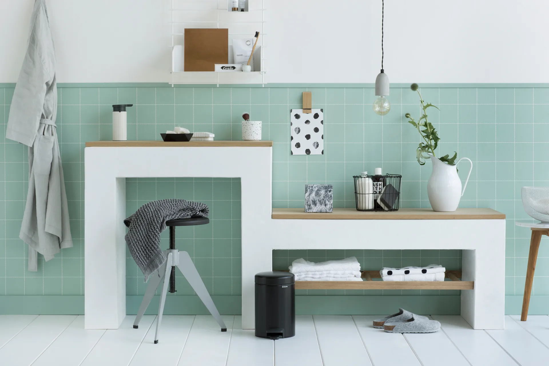 New Icon κάδος με πεντάλ 3 l, ματ μαύρο Brabantia