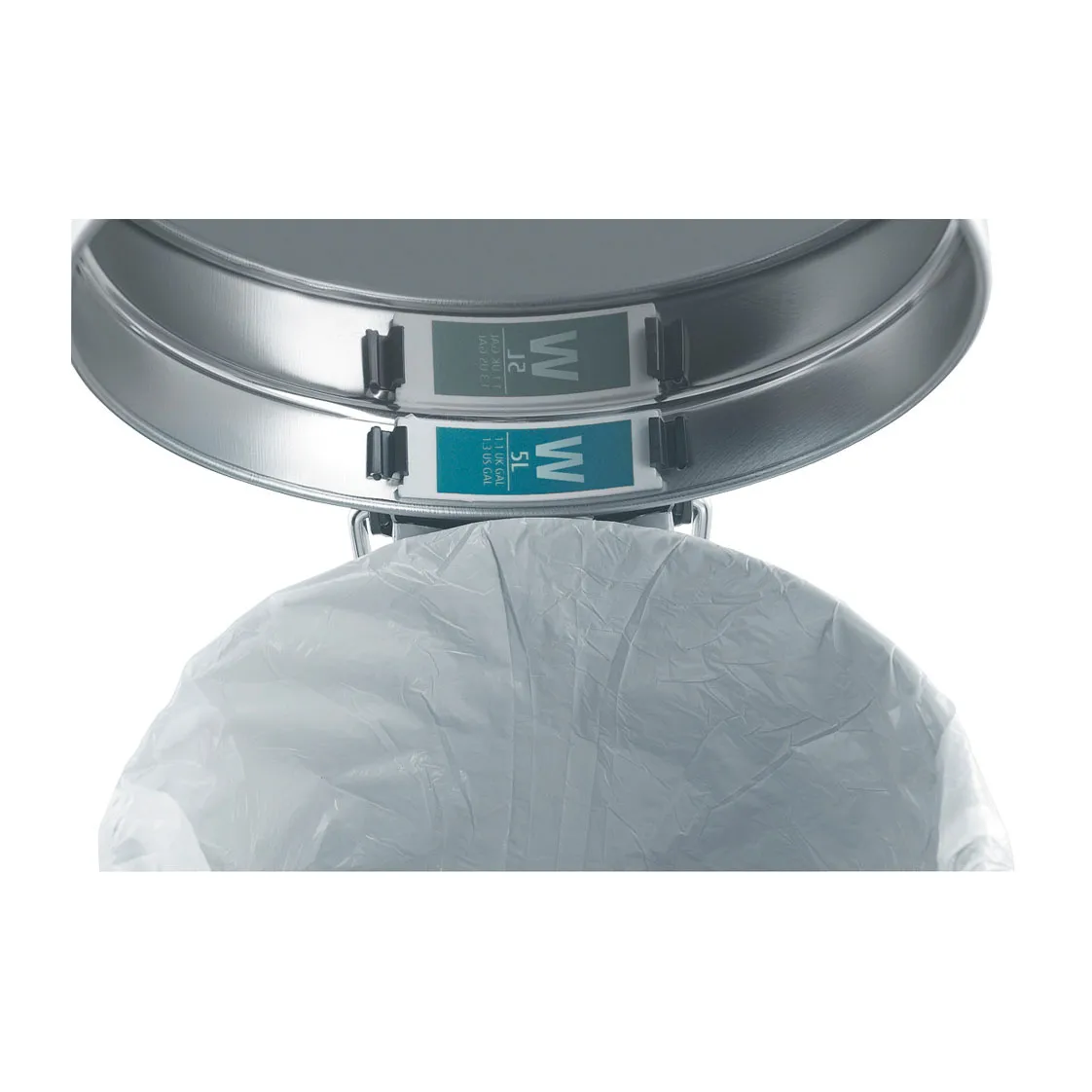 New Icon κάδος με πεντάλ 5 l, Ματ ατσάλι δεν κρατά δαχτυλιές Brabantia