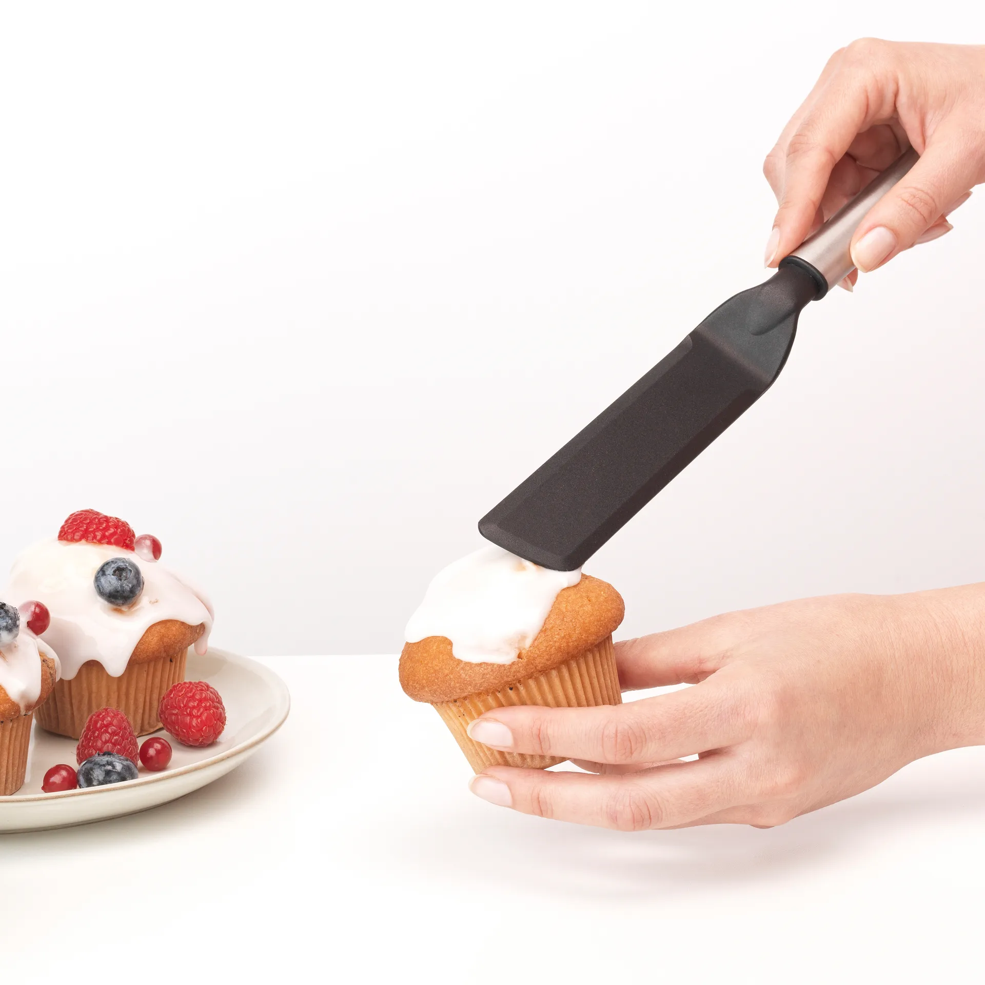 Profile σπάτουλα για τηγάνι μακριά (για αντικολλητικά), ανοξείδωτο ατσάλι Brabantia