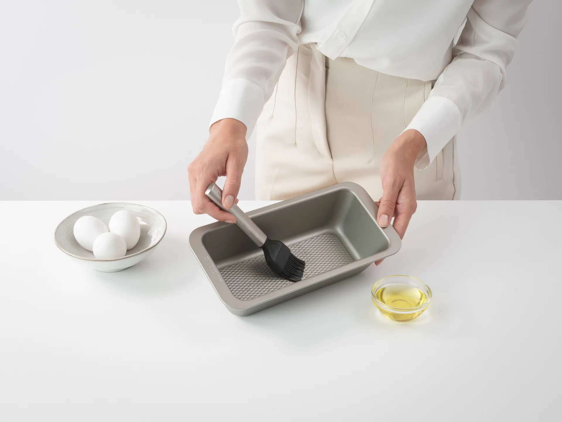 Profile πινέλο ζαχαροπλαστικής σιλικόνης μεγάλο, Ανοξείδωτο ατσάλι Brabantia