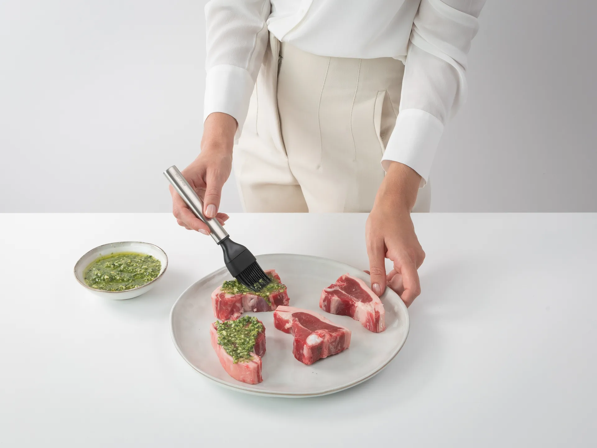 Profile πινέλο ζαχαροπλαστικής σιλικόνης μεγάλο, Ανοξείδωτο ατσάλι Brabantia