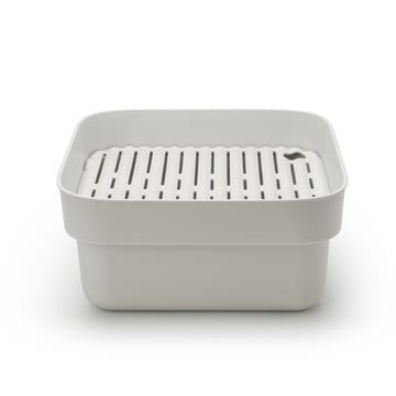 Sinkside δοχείο πιάτων με δίσκο για στέγνωμα 34x37 cm - Ανοιχτό γκρι - Brabantia