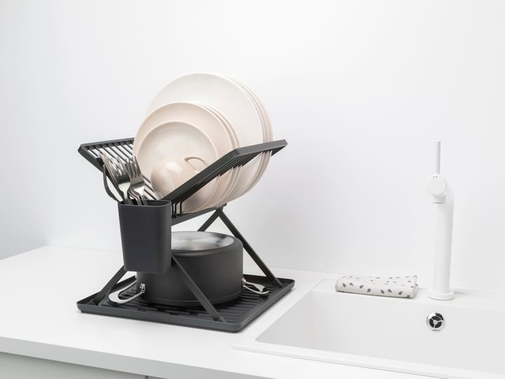 Sinkside πτυσσόμενη πιατοθήκη 37 cm, Σκούρο γκρι Brabantia