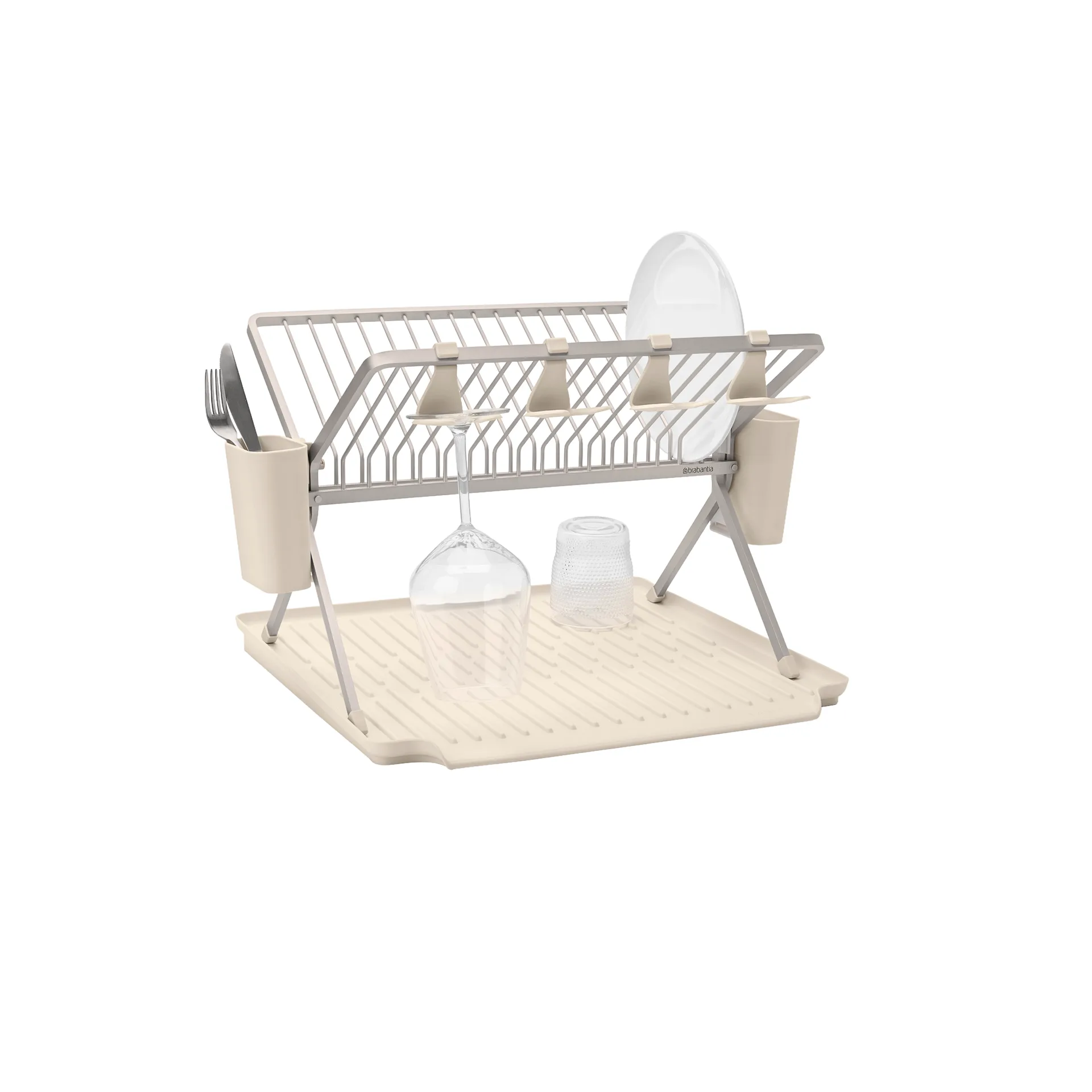 Sinkside πτυσσόμενη πιατοθήκη 51 cm, Soft Beige Brabantia