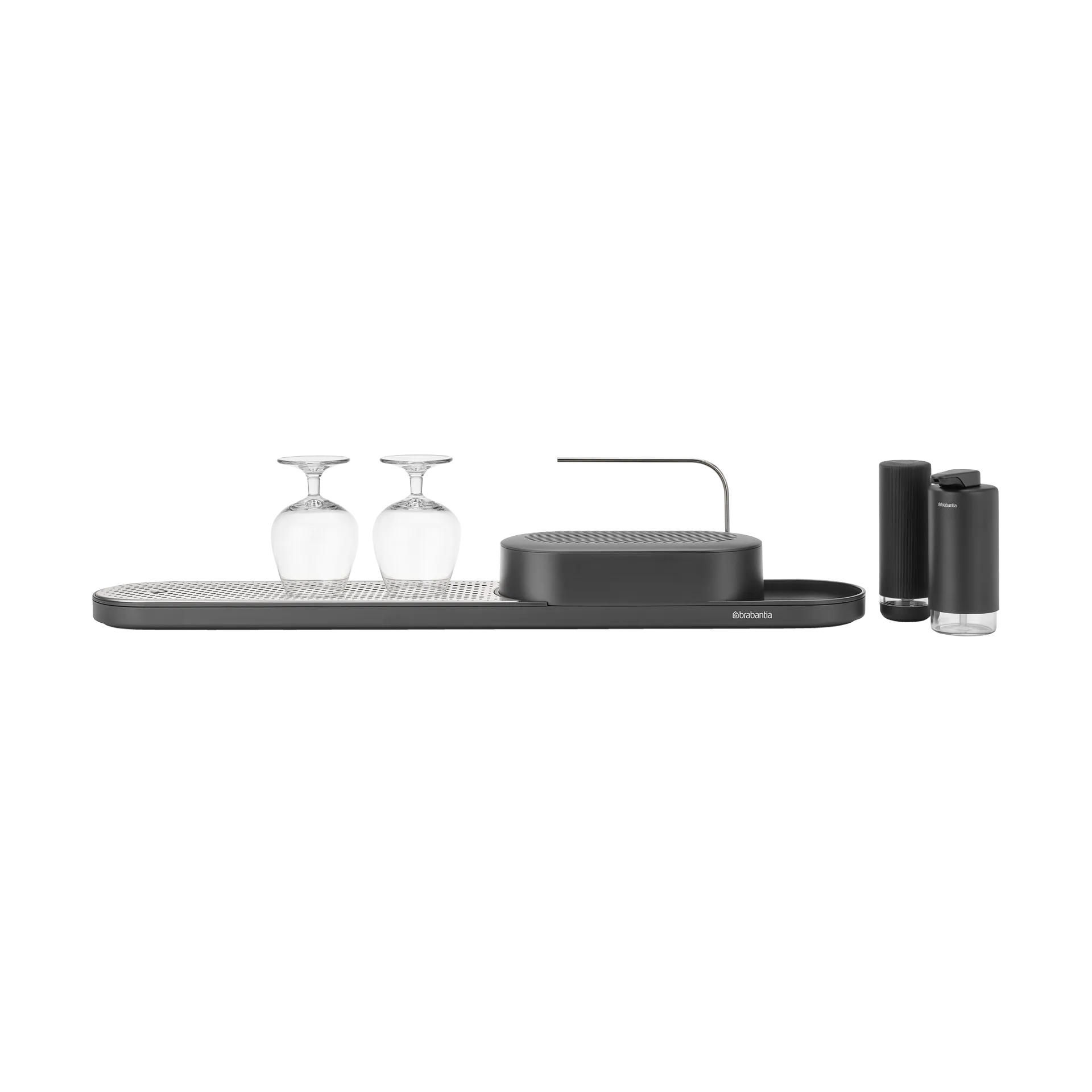 Σετ οργάνωσης νεροχύτη SinkStyle 4 τεμαχίων, Mineral Infinite Grey Brabantia