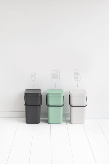 Sort & Go κάδος απορριμμάτων 12 l. - Πράσινο του νεφρίτη - Brabantia