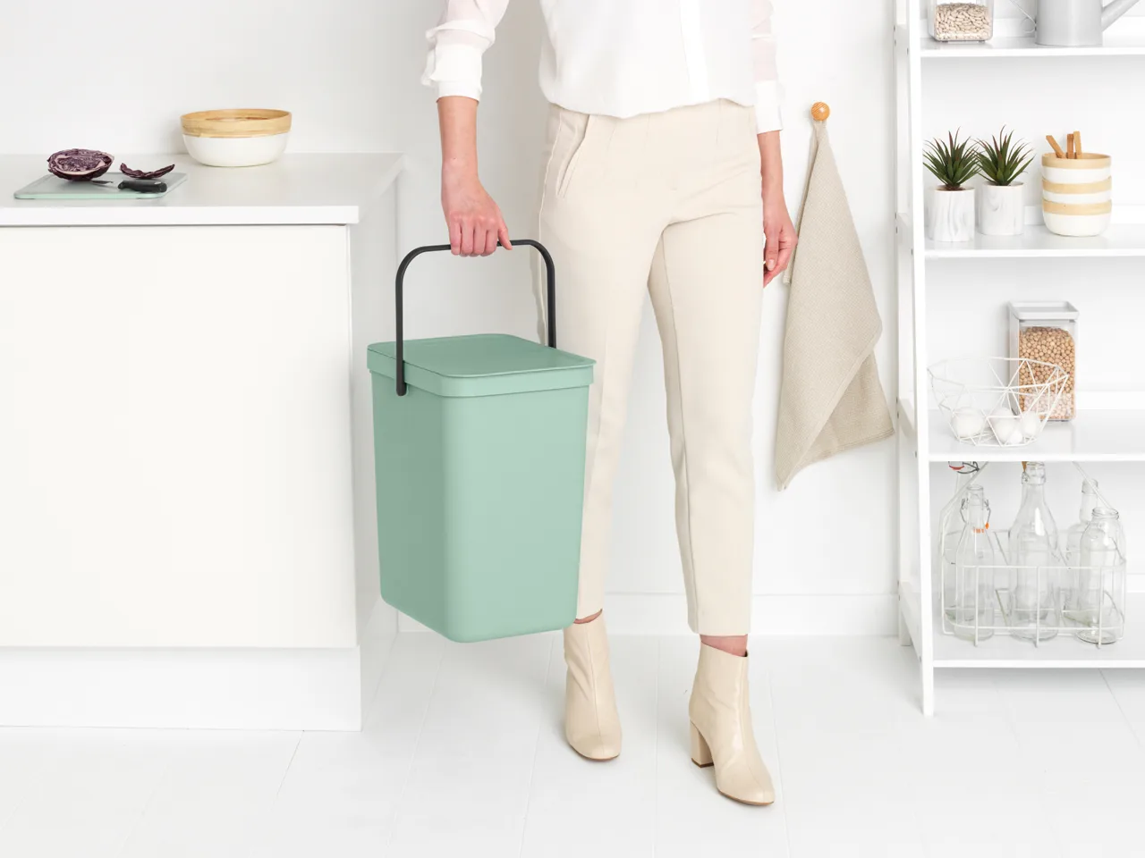 Κάδος απορριμμάτων Sort & Go 25L, Jade Green Brabantia