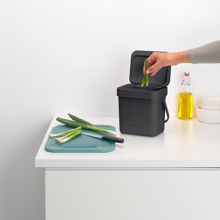 Sort & Go κάδος απορριμμάτων 3 L, Γκρι Brabantia