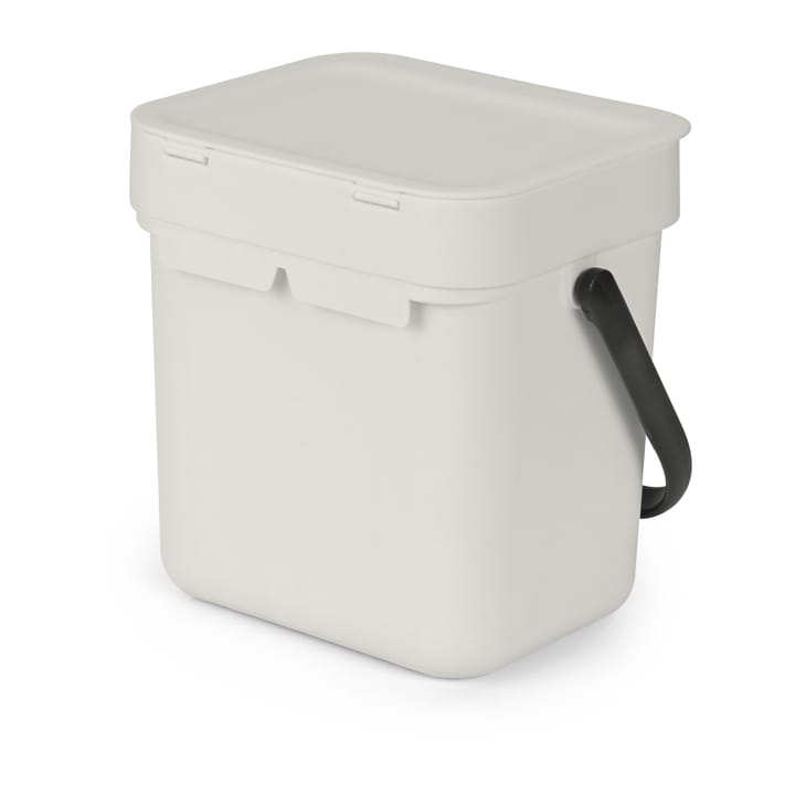 Sort & Go κάδος απορριμμάτων 3 L, Ανοιχτό γκρι Brabantia