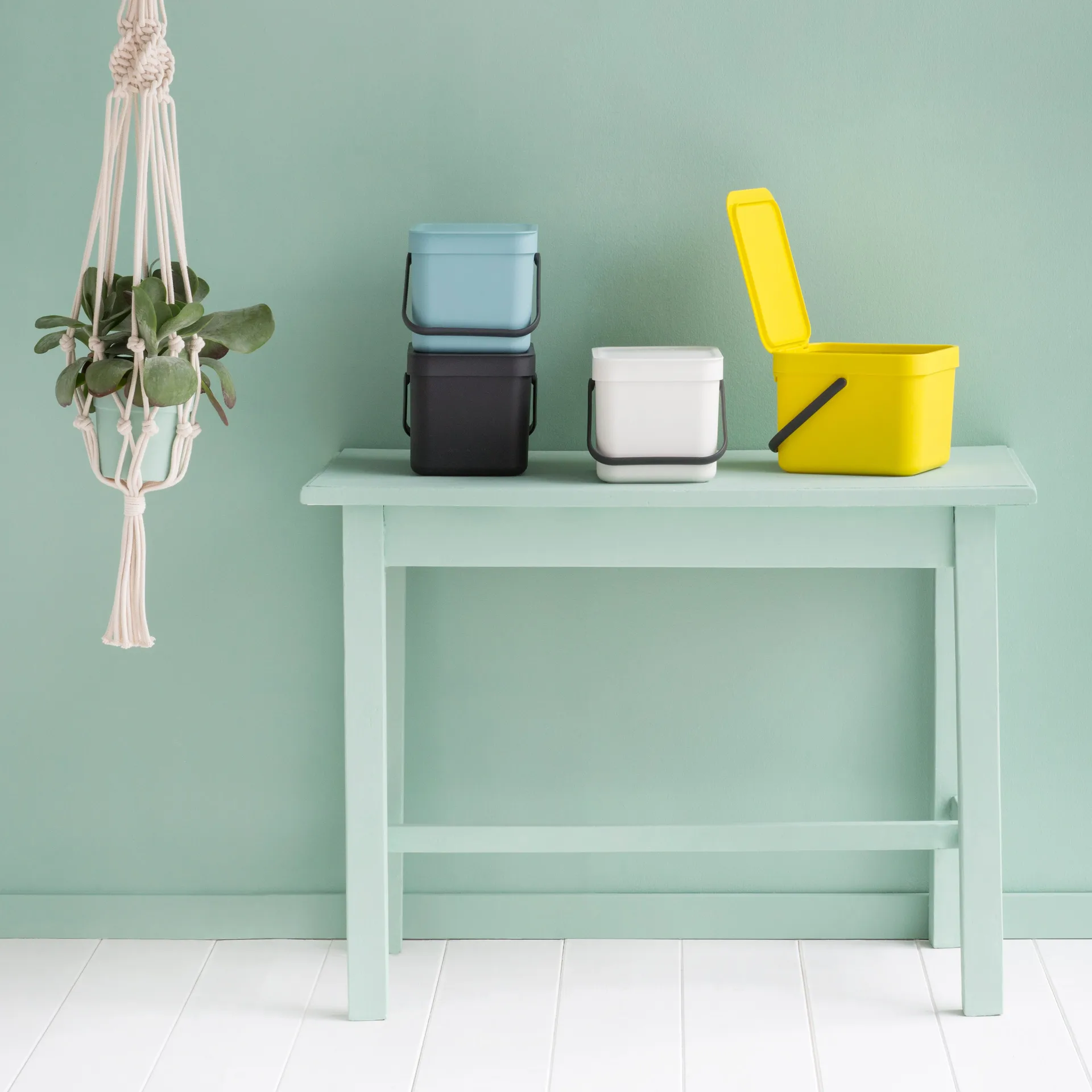 Sort & Go κάδος απορριμμάτων 6 l., γκρι Brabantia