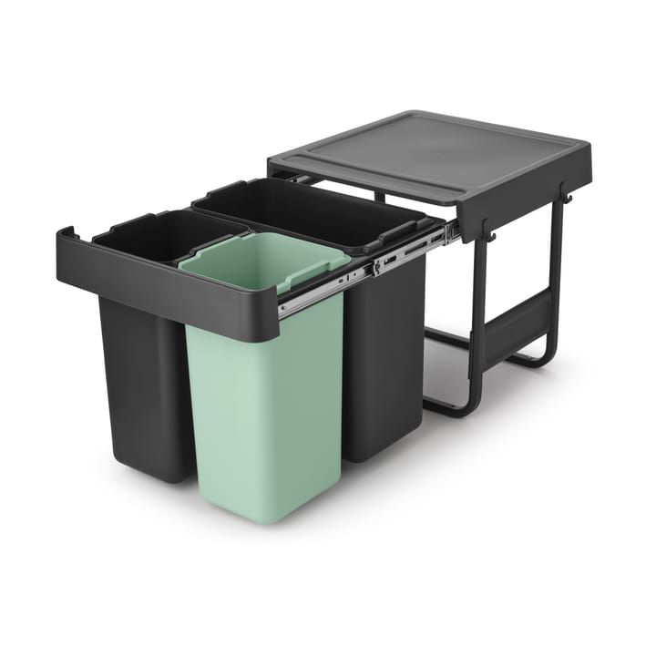 Sort&Go Εντοιχιζόμενοι κάδοι, 10+10+20 L, Σκούρο γκρι Brabantia