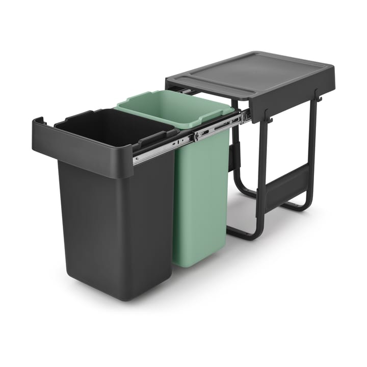 Sort&Go Εντοιχιζόμενοι κάδοι, 2x15 L, Σκούρο γκρι Brabantia
