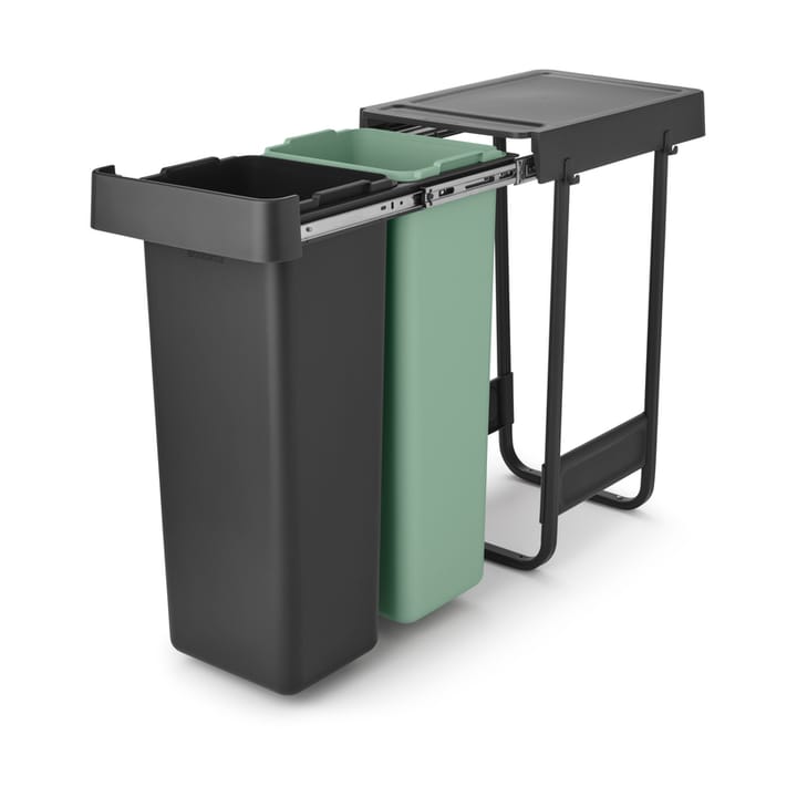Sort&Go Εντοιχιζόμενοι κάδοι, 2x30 L, Σκούρο γκρι Brabantia