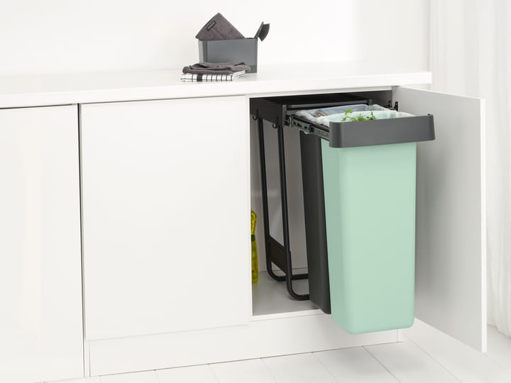 Sort&Go Εντοιχιζόμενοι κάδοι, 2x30 L, Σκούρο γκρι Brabantia