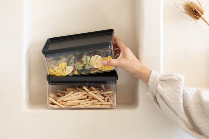 TASTY+ στοιβ�αζόμενο δοχείο 1,5 λίτρα, Σκούρο γκρι Brabantia
