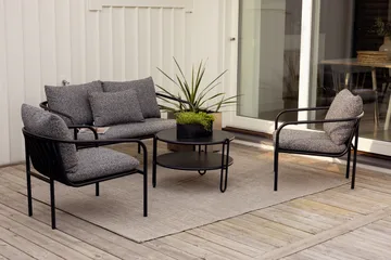 Bendt καναπές - Μαύρο-teddy ant - Brafab