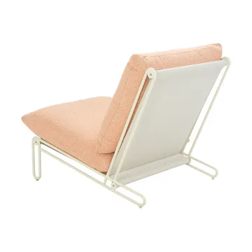 Blixt πολυθρόνα lounge - Pearl white-teddy orange - Brafab