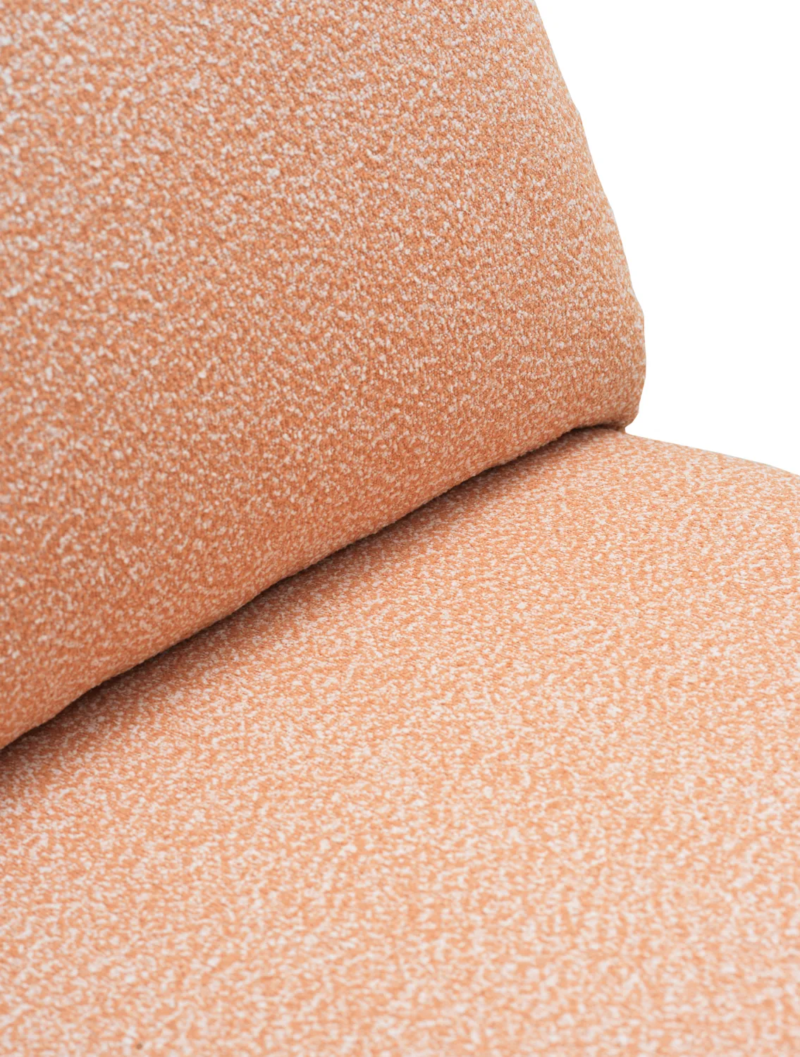 Blixt πολυθρόνα lounge, Pearl white-teddy orange Brafab