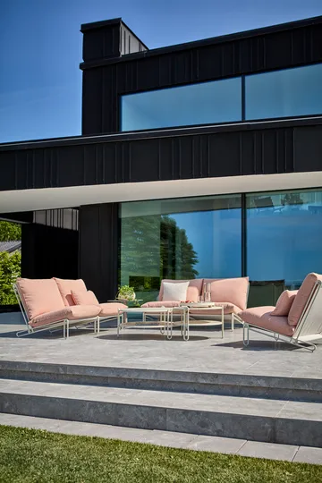 Blixt πολυθρόνα lounge - Pearl white-teddy orange - Brafab