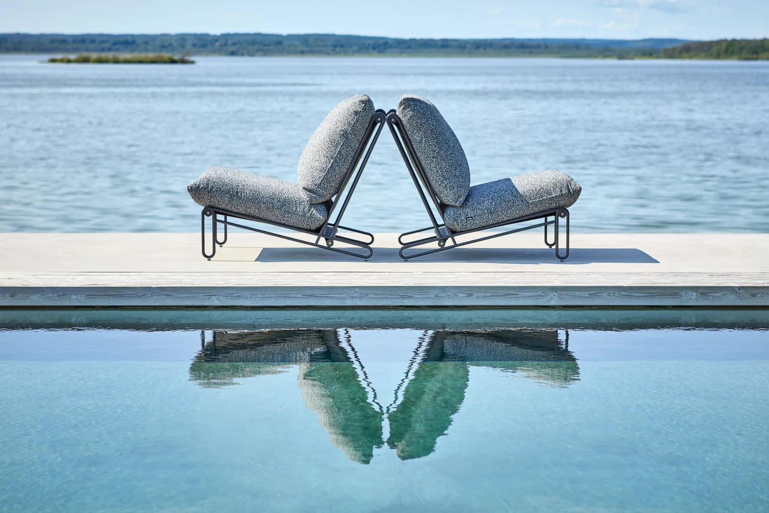 Blixt πολυθρόνα lounge, Μαύρο-teddy ant Brafab