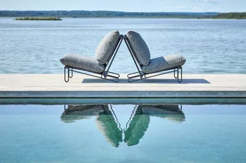 Blixt πολυθρόνα lounge - Μαύρο-teddy ant - Brafab