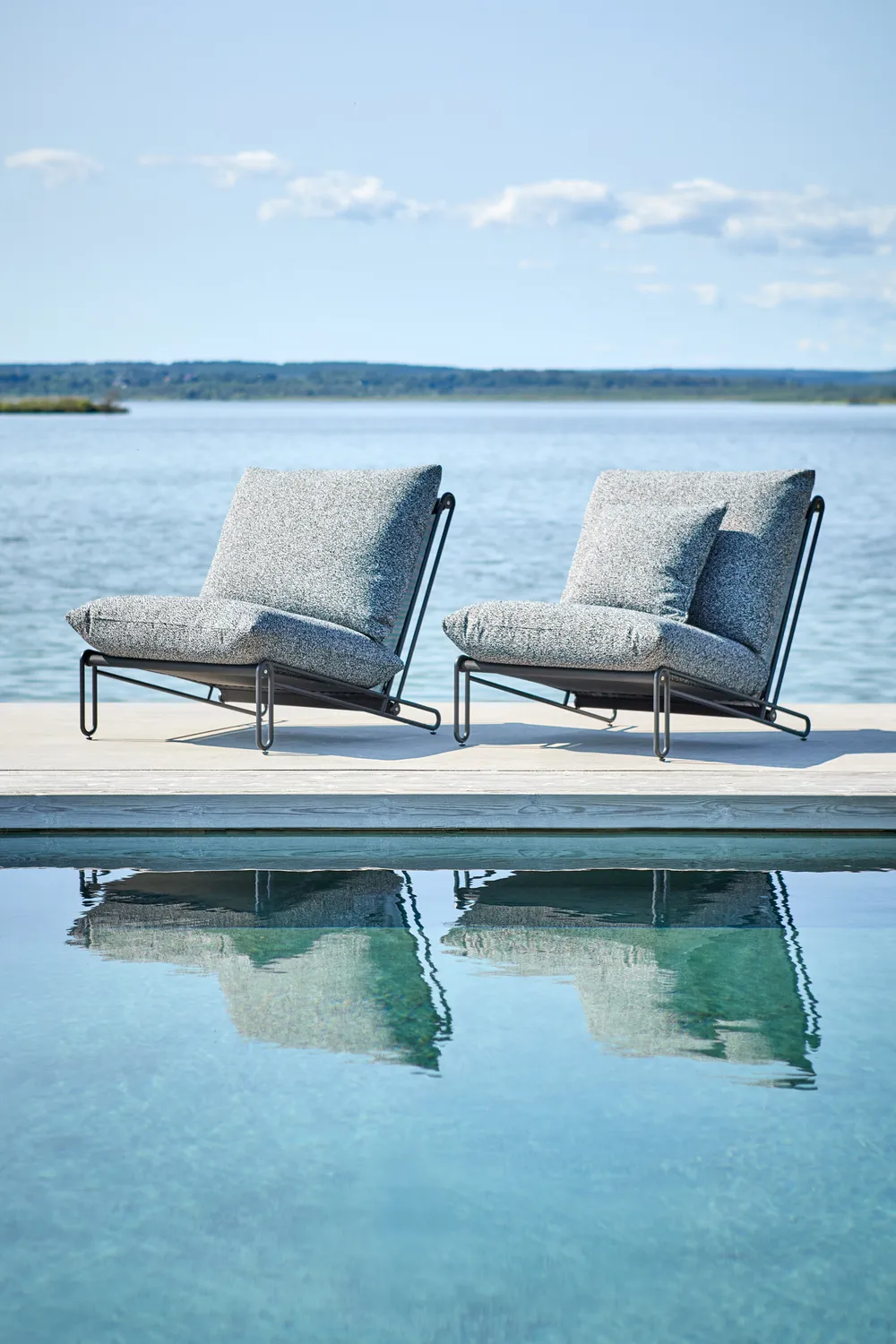 Blixt πολυθρόνα lounge, Μαύρο-teddy ant Brafab