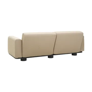 Bolster καναπές - Aνθρακί-teddy beige, 2,5-θέσιο - Brafab