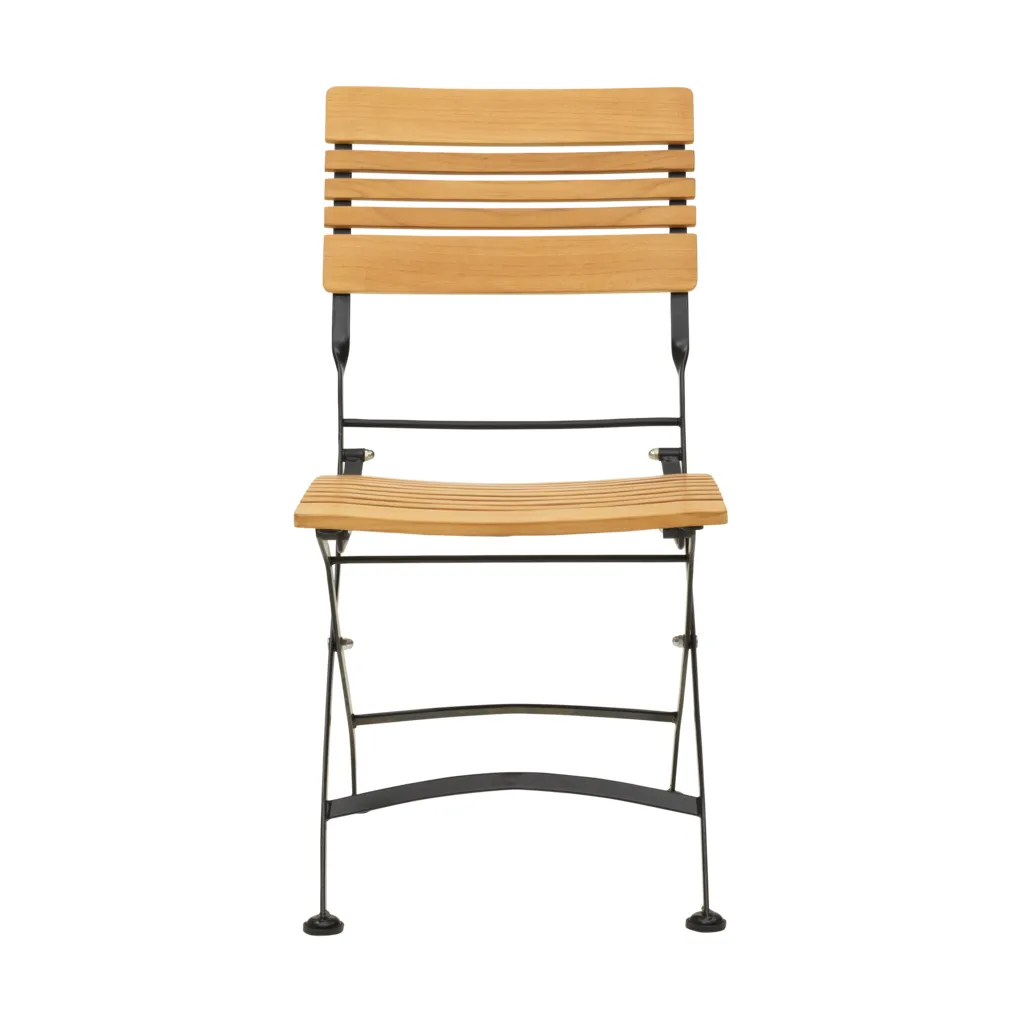 Brewer καρέκλα τραπεζαρίας, Μαύρο-teak Brafab