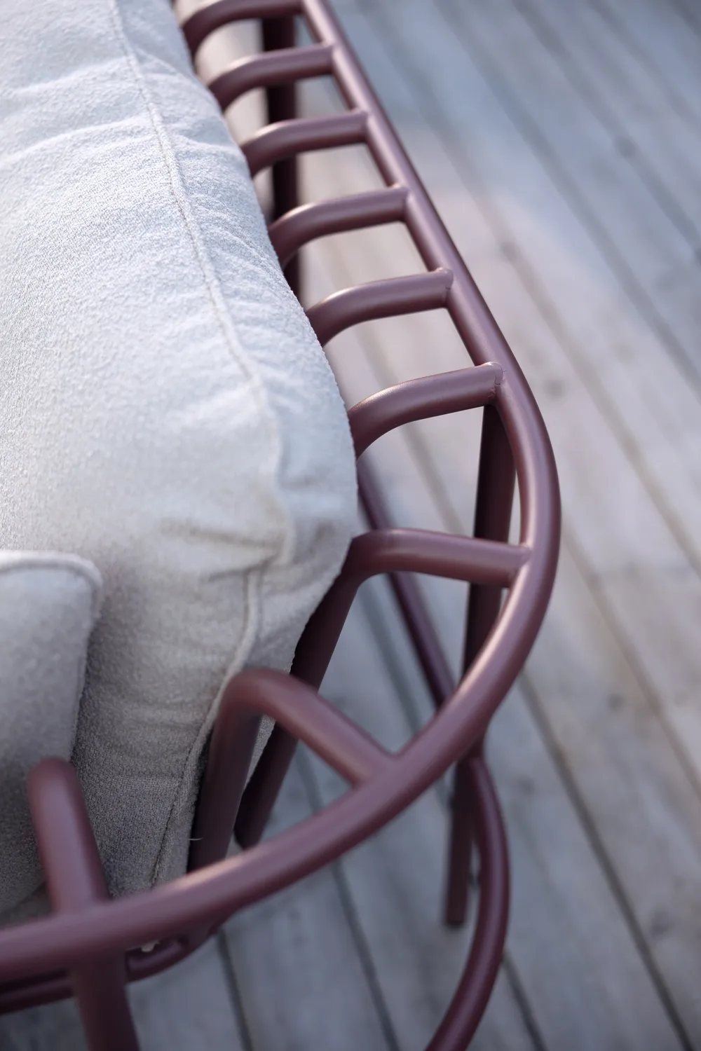 Collier μονάδα καναπέ, Zin red-teddy beige, γωνία Brafab