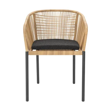 Delia καρέκλα με μπράτσα - Antracit-natur - Brafab