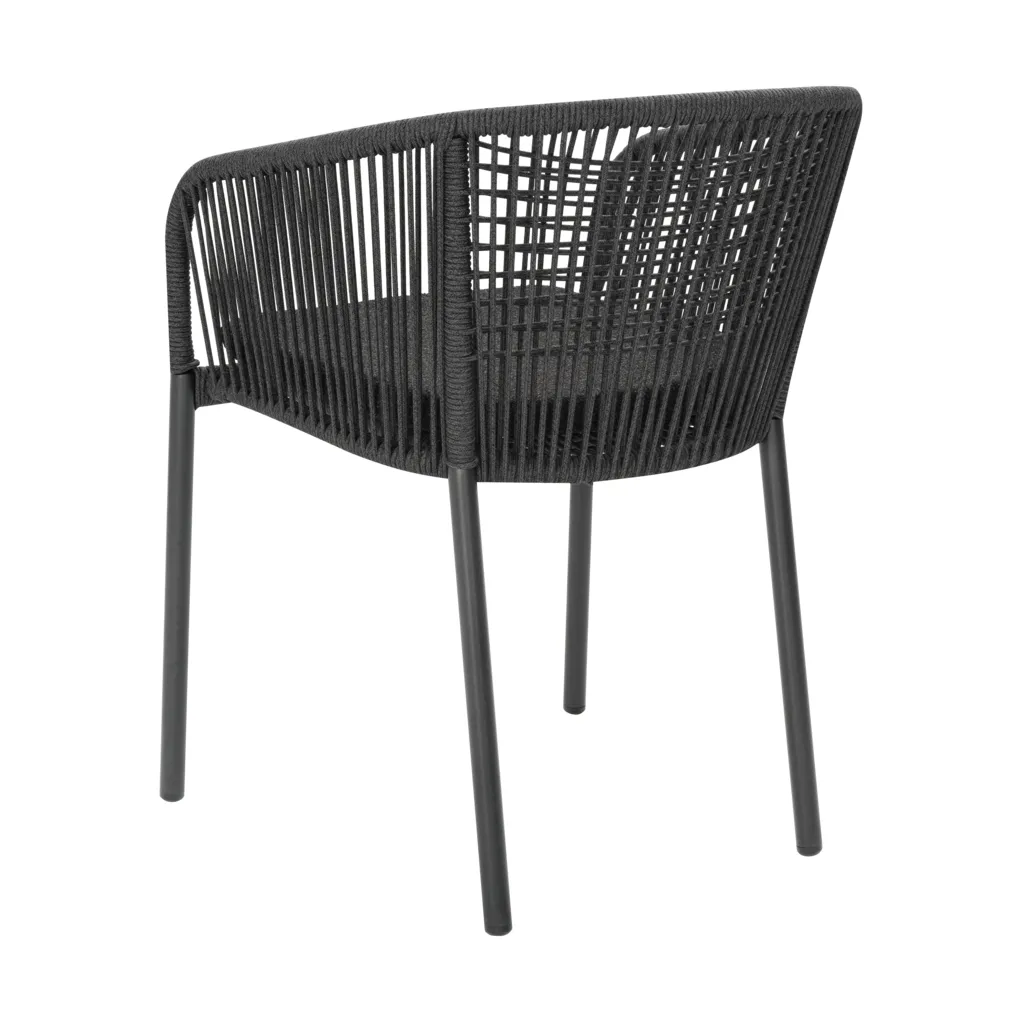 Delia καρέκλα με μπράτσα, Antracit Brafab